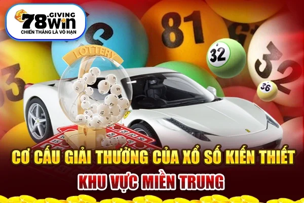 Cơ cấu giải thưởng của xổ số kiến thiết khu vực miền trung 